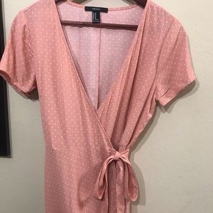 Polka Dot Wrap Sun Dress